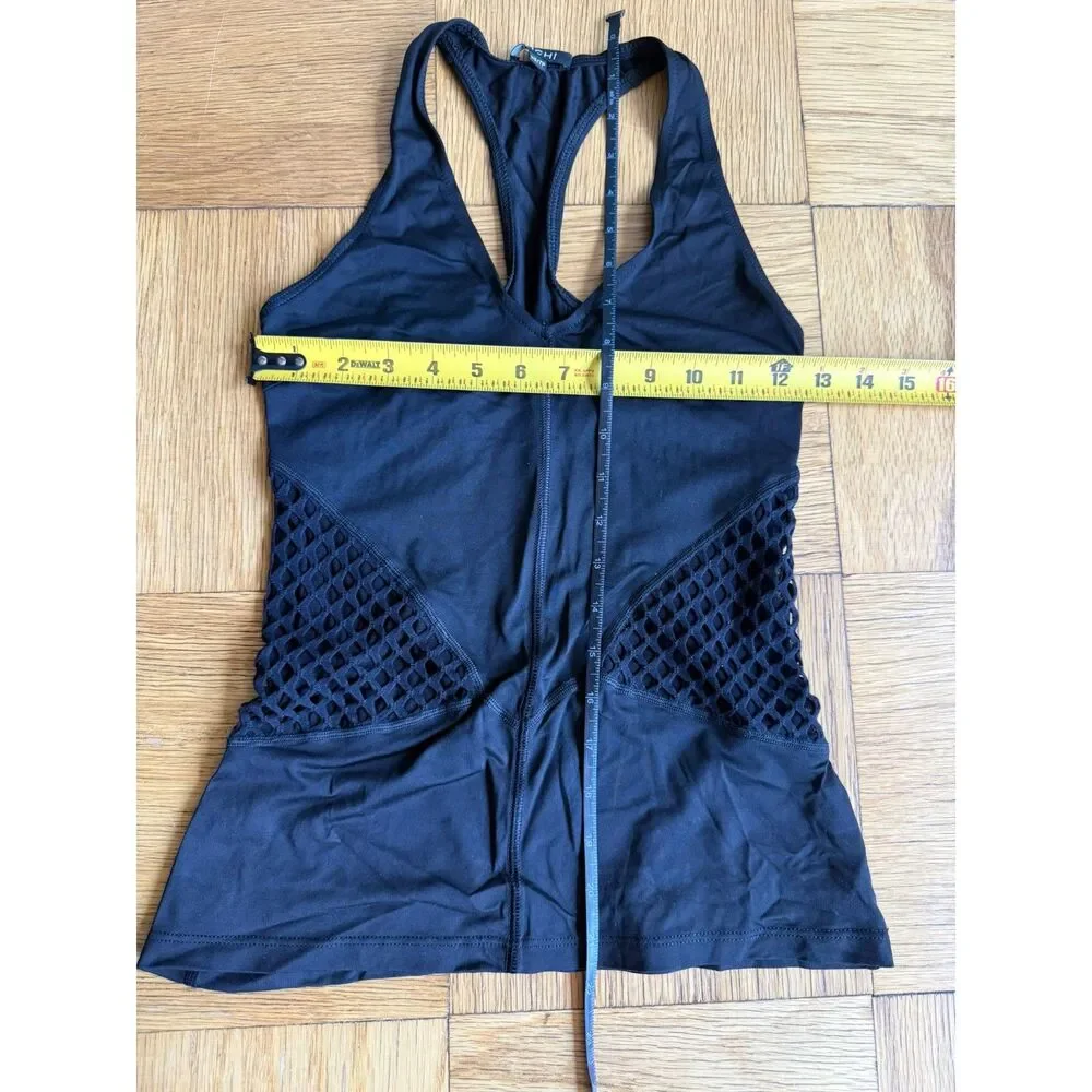 Michi black v-neck racerback workout/gym tank XS EUC
